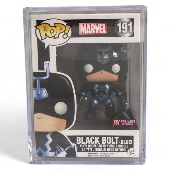 Funko Pop! Marvel: Black Bolt (Blue) #191 Exclusive SIGNED by Anson Mount - Picture 2 of 8